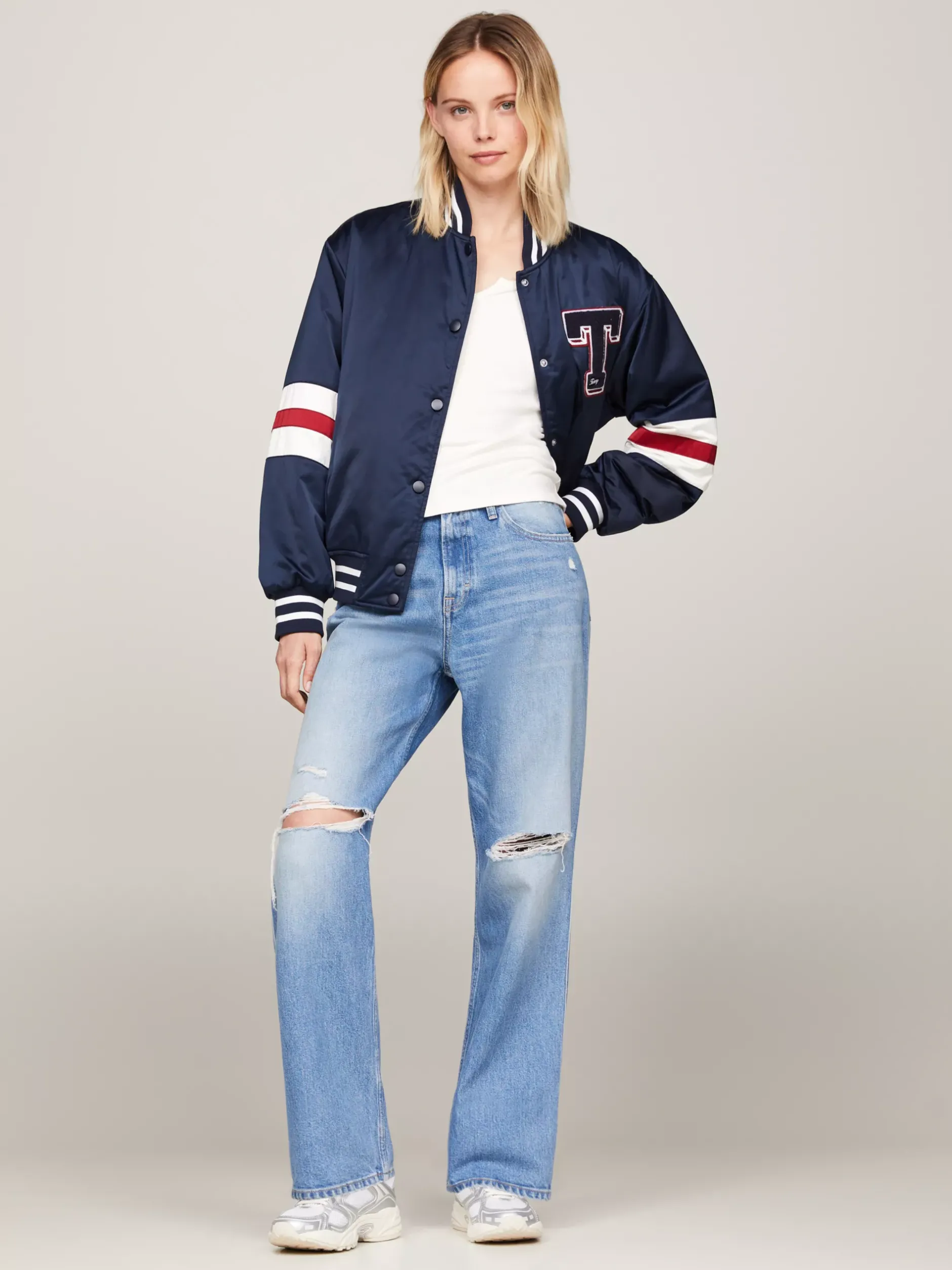 Jeansy*Tommy Hilfiger Jeansy Betsy O Luźnym Kroju Ze średnim Stanem DENIM LIGHT