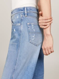 Jeansy*Tommy Hilfiger Jeansy Betsy O Luźnym Kroju Ze średnim Stanem DENIM LIGHT