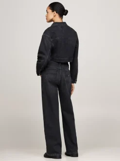 Jeansy*Tommy Hilfiger Jeansy Betsy Z Brokatowym Wykończeniem DENIM BLACK
