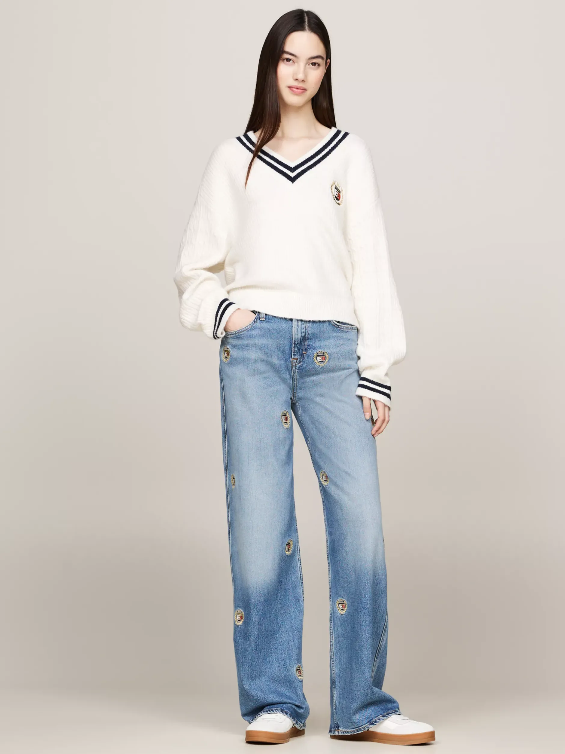 Jeansy*Tommy Hilfiger Jeansy Betsy Z Szerokimi Nogawkami DENIM MEDIUM