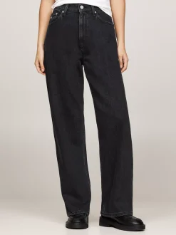 Jeansy*Tommy Hilfiger Jeansy Betsy Ze średnim Stanem DENIM BLACK