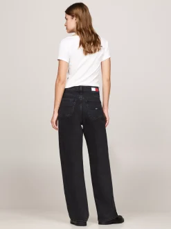 Jeansy*Tommy Hilfiger Jeansy Betsy Ze średnim Stanem DENIM BLACK