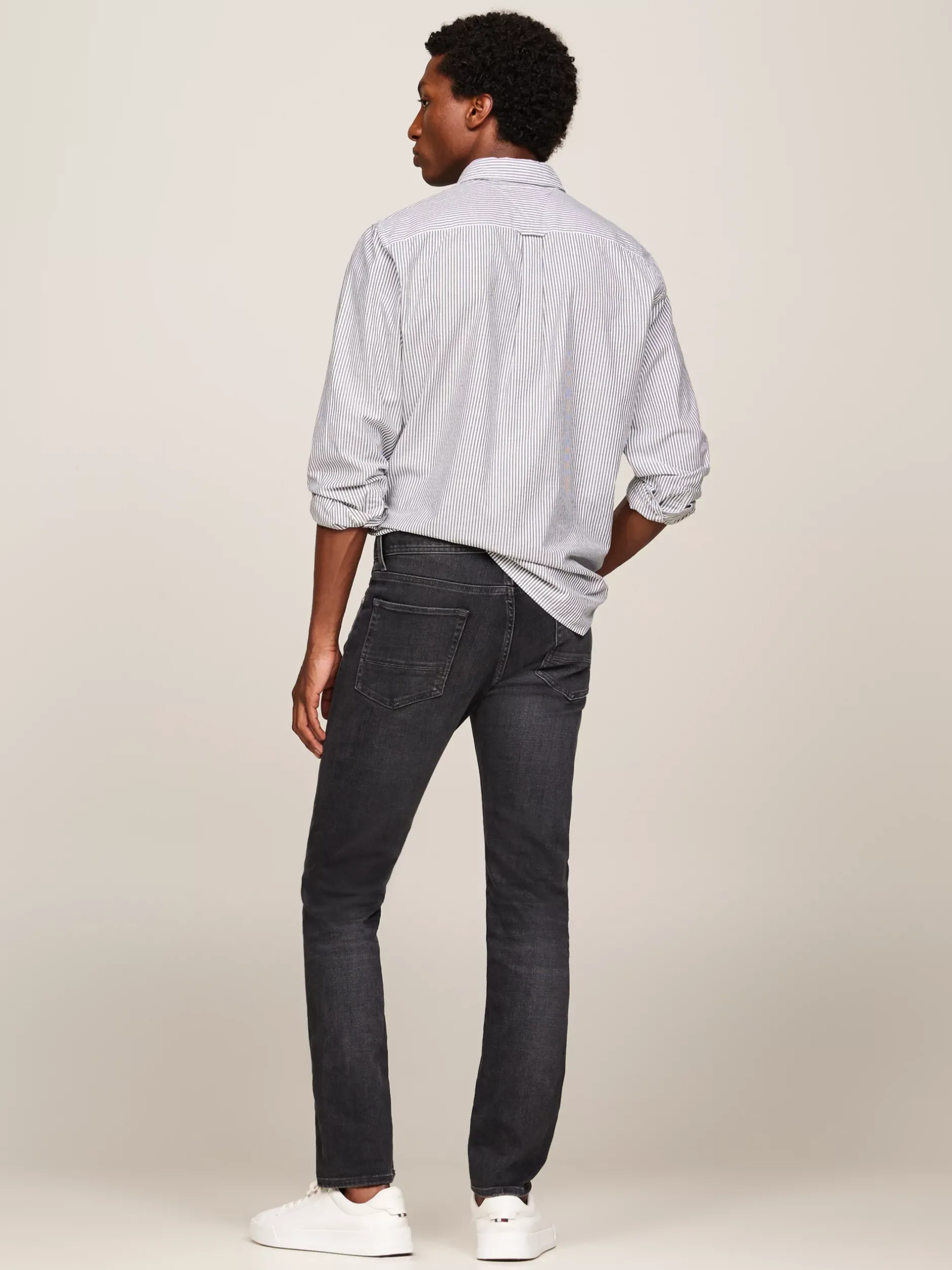 Jeansy*Tommy Hilfiger Jeansy Bleecker O Wąskim Kroju STARK BLACK