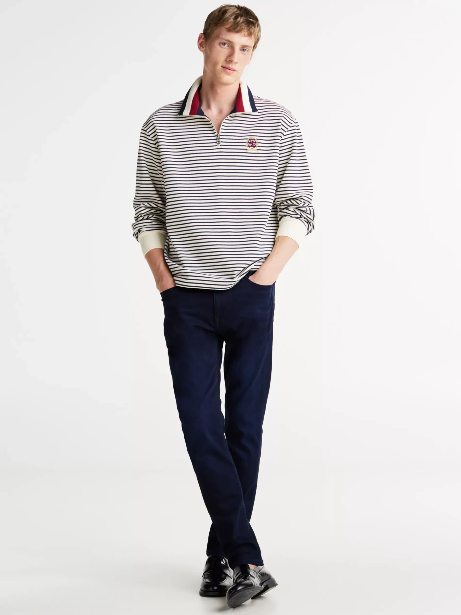 Jeansy*Tommy Hilfiger Jeansy Bleecker Z Haftowanym Emblematem DENALI INDIGO