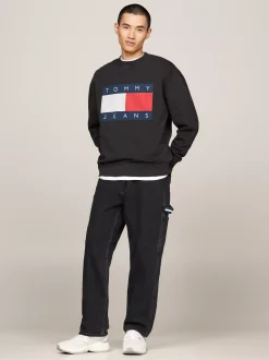Jeansy*Tommy Hilfiger Jeansy Carpenter O Kroju Skater DENIM BLACK