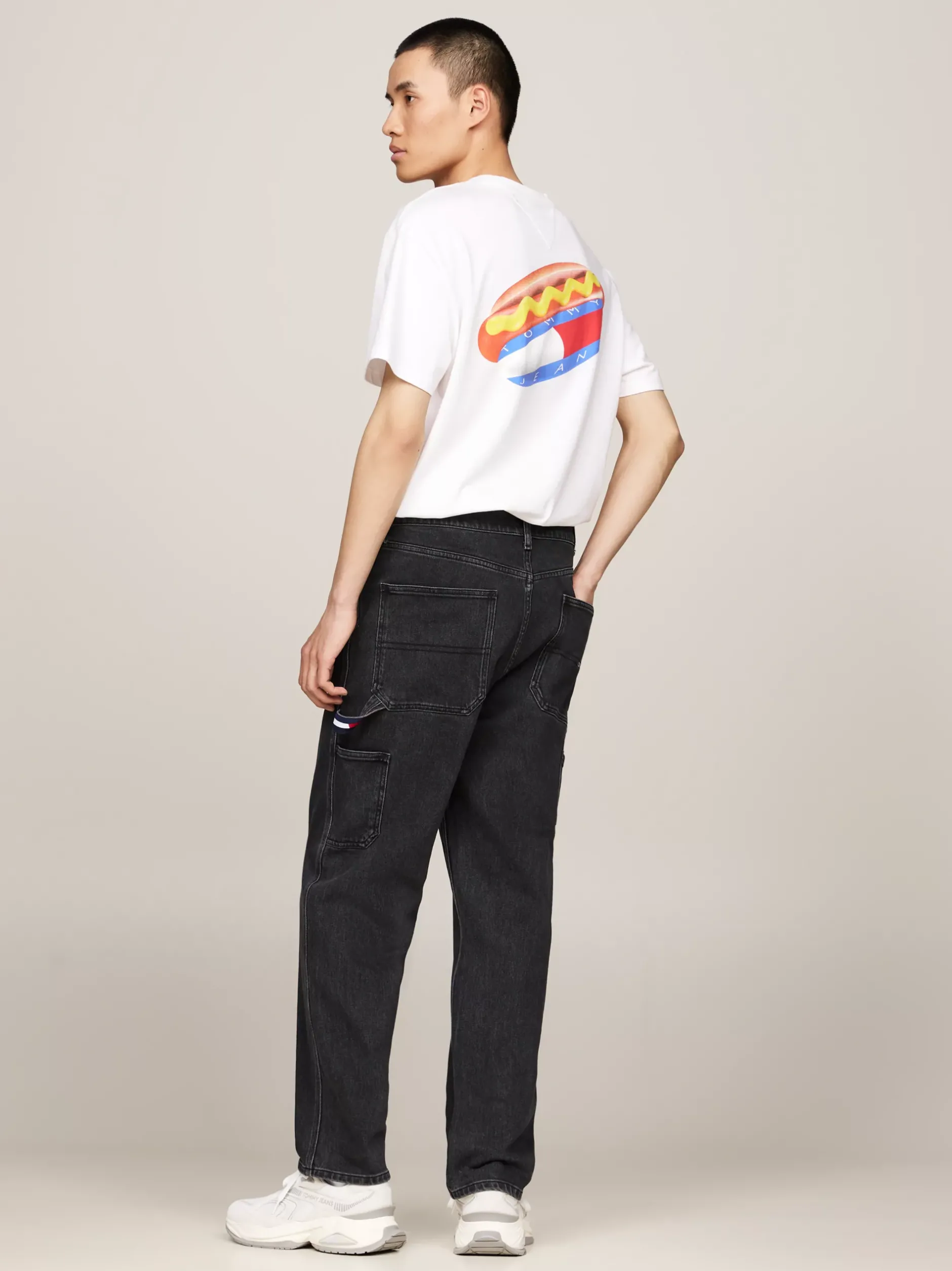 Jeansy*Tommy Hilfiger Jeansy Carpenter O Kroju Skater DENIM BLACK