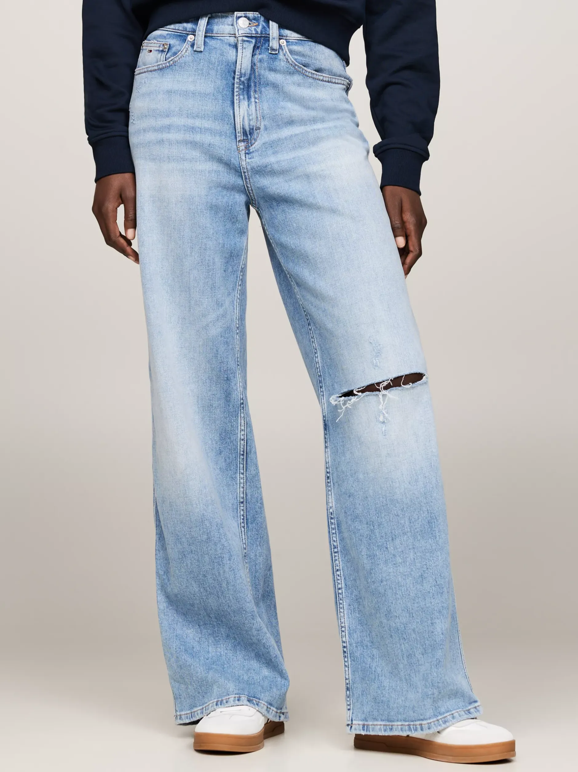 Jeansy*Tommy Hilfiger Jeansy Claire Z Szerokimi Nogawkami DENIM LIGHT