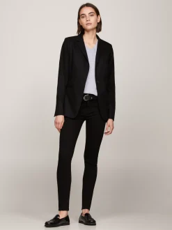 Jeansy*Tommy Hilfiger Jeansy Como Heritage O Obcisłym Kroju MASTERS BLACK