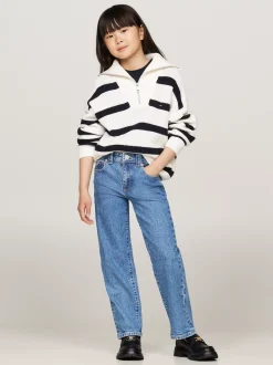 Jeansy*Tommy Hilfiger Jeansy Essential O Kroju Girlfriend MIDSALTPEPPER