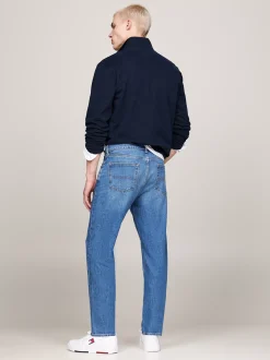 Jeansy*Tommy Hilfiger Jeansy Isaac Z Efektem Wyblaknięcia DENIM MEDIUM