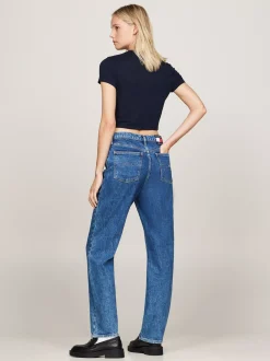 Jeansy*Tommy Hilfiger Jeansy Izzie Z Prostymi Nogawkami DENIM MEDIUM