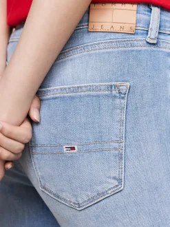 Jeansy*Tommy Hilfiger Jeansy Nora O Obcisłym Kroju Ze średnim Stanem DENIM LIGHT