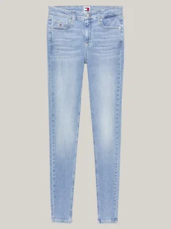 Jeansy*Tommy Hilfiger Jeansy Nora O Obcisłym Kroju Ze średnim Stanem DENIM LIGHT