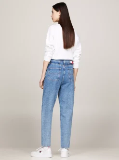 Jeansy*Tommy Hilfiger Jeansy O Kroju Mom Fit Z Bardzo Wysokim Stanem DENIM LIGHT