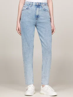 Jeansy*Tommy Hilfiger Jeansy O Kroju Mom Fit Z Ultrawysokim Stanem DENIM LIGHT