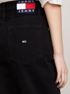 Jeansy*Tommy Hilfiger Jeansy O Kroju Mom Fit Ze Zwężanymi Nogawkami DENIM BLACK