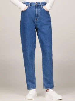 Jeansy*Tommy Hilfiger Jeansy O Kroju Mom Z Bardzo Wysokim Stanem DENIM MEDIUM