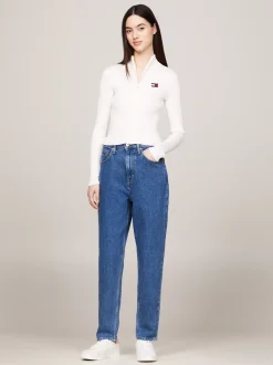 Jeansy*Tommy Hilfiger Jeansy O Kroju Mom Z Bardzo Wysokim Stanem DENIM MEDIUM