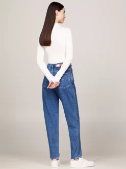 Jeansy*Tommy Hilfiger Jeansy O Kroju Mom Z Bardzo Wysokim Stanem DENIM MEDIUM