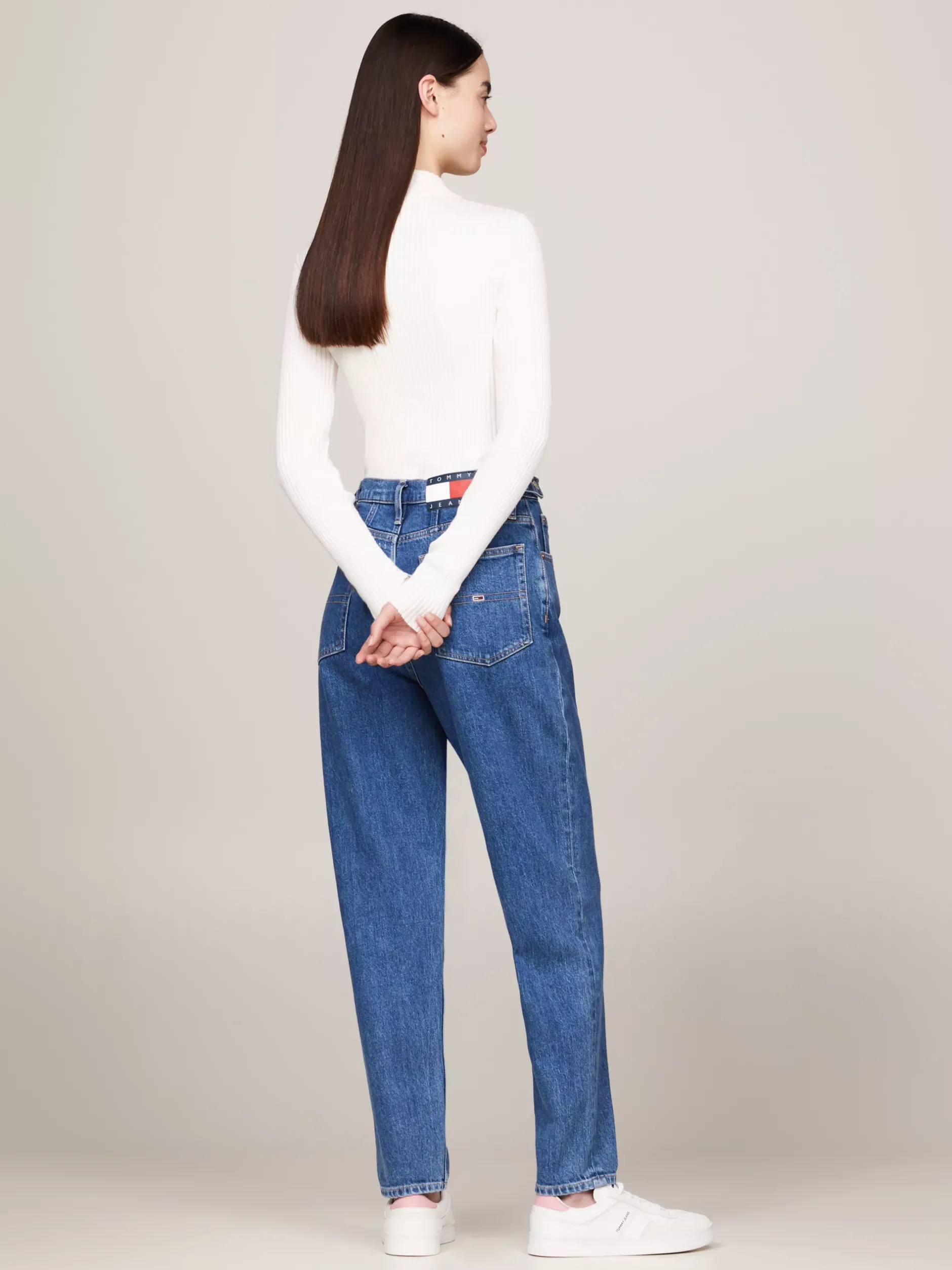 Jeansy*Tommy Hilfiger Jeansy O Kroju Mom Z Bardzo Wysokim Stanem DENIM MEDIUM