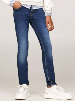 Jeansy*Tommy Hilfiger Jeansy O Obcisłym Kroju Z Efektem Wyblaknięcia AUTHENTICSTRETCH