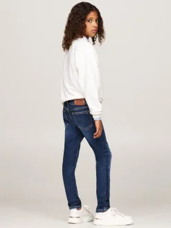 Jeansy*Tommy Hilfiger Jeansy O Obcisłym Kroju Z Efektem Wyblaknięcia AUTHENTICSTRETCH