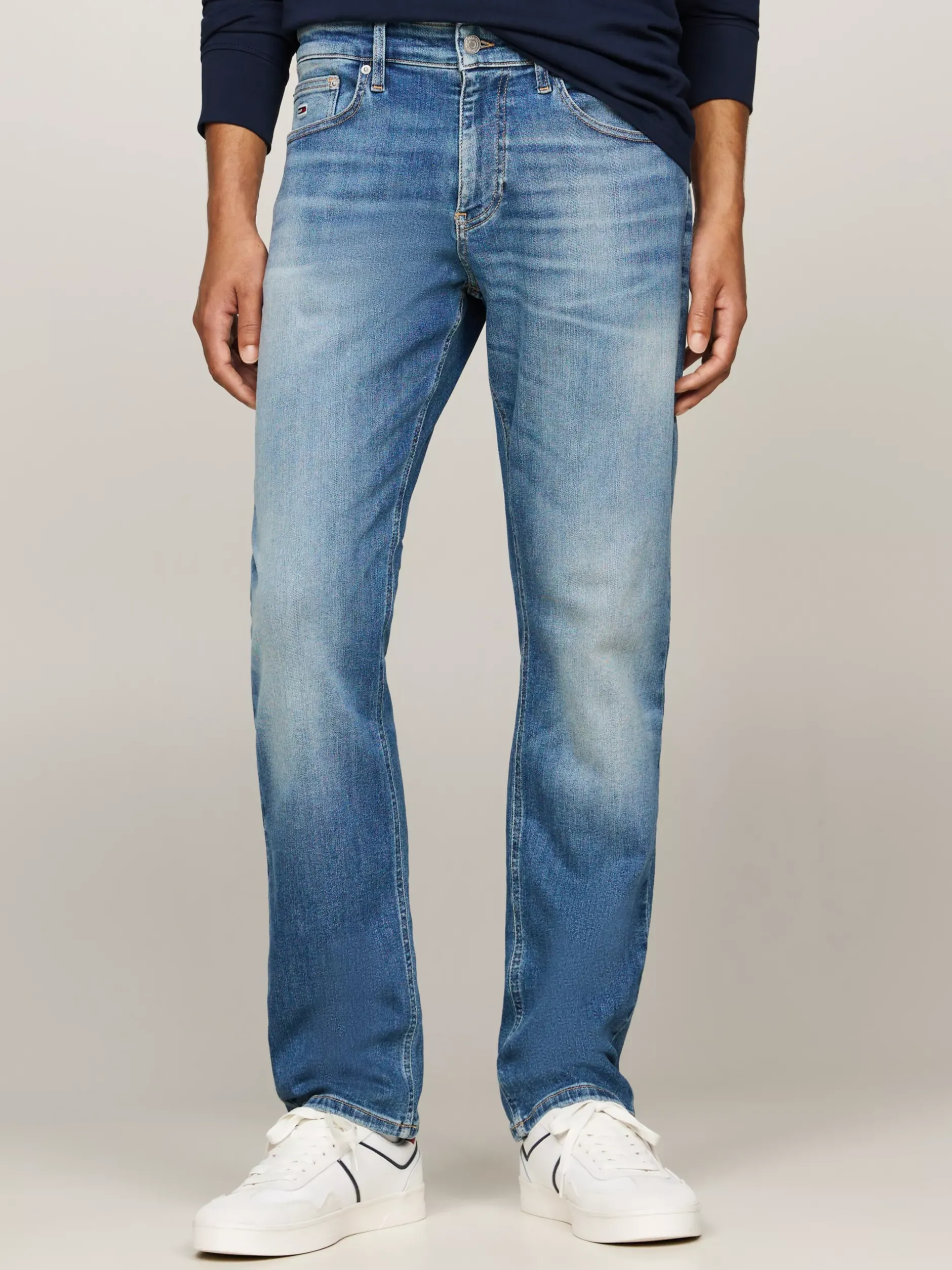 Jeansy*Tommy Hilfiger Jeansy Ryan O Prostym Regularnym Kroju DENIM MEDIUM