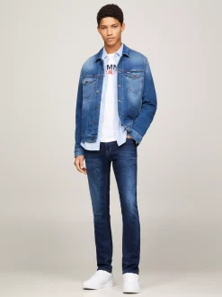 Jeansy*Tommy Hilfiger Jeansy Scanton O Wąskim Kroju ASPEN DARK BLUE STRETCH