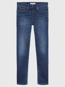 Jeansy*Tommy Hilfiger Jeansy Scanton O Wąskim Kroju ASPEN DARK BLUE STRETCH