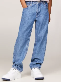 Jeansy*Tommy Hilfiger Jeansy Skater Essential Z Prostymi Nogawkami MIDSALTPEPPER