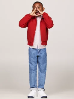 Jeansy*Tommy Hilfiger Jeansy Skater Essential Z Prostymi Nogawkami MIDSALTPEPPER