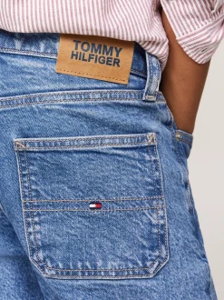 Jeansy*Tommy Hilfiger Jeansy Skater Essential Z Prostymi Nogawkami MIDSALTPEPPER