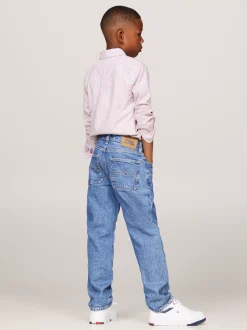 Jeansy*Tommy Hilfiger Jeansy Skater Essential Z Prostymi Nogawkami MIDSALTPEPPER