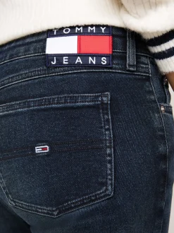 Jeansy*Tommy Hilfiger Jeansy Sophie O Obcisłym Kroju Z Niskim Stanem DENIM DARK