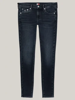 Jeansy*Tommy Hilfiger Jeansy Sophie O Obcisłym Kroju Z Niskim Stanem DENIM DARK