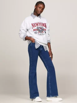 Jeansy*Tommy Hilfiger Jeansy Sylvia O Rozszerzanym Kroju DENIM MEDIUM