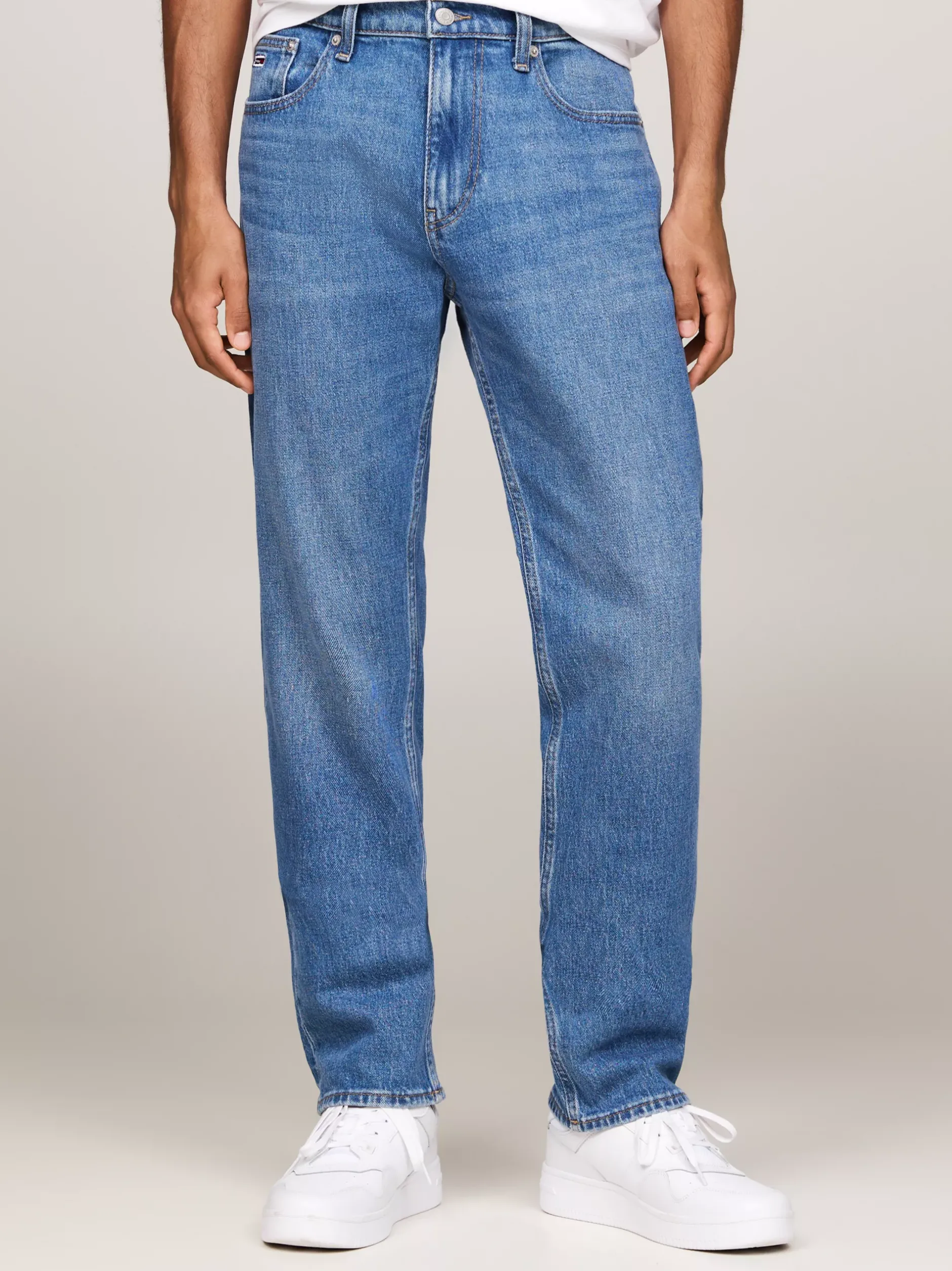 Jeansy*Tommy Hilfiger Jeansy Z Efektem Wyblaknięcia Na Szwach DENIM MEDIUM