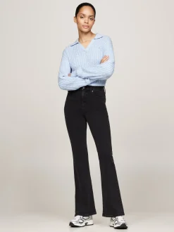 Jeansy*Tommy Hilfiger Jeansy Z Rozszerzanymi Nogawkami I Wysokim Stanem DENIM BLACK