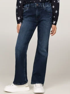 Jeansy*Tommy Hilfiger Jeansy Z Rozszerzanymi Nogawkami I Gwiazdkami BLUE / BLACK