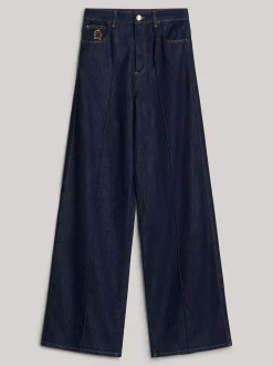 Jeansy*Tommy Hilfiger Jeansy Z Szeroką Nogawką I Wypukłymi Szwami INDIGO DENIM
