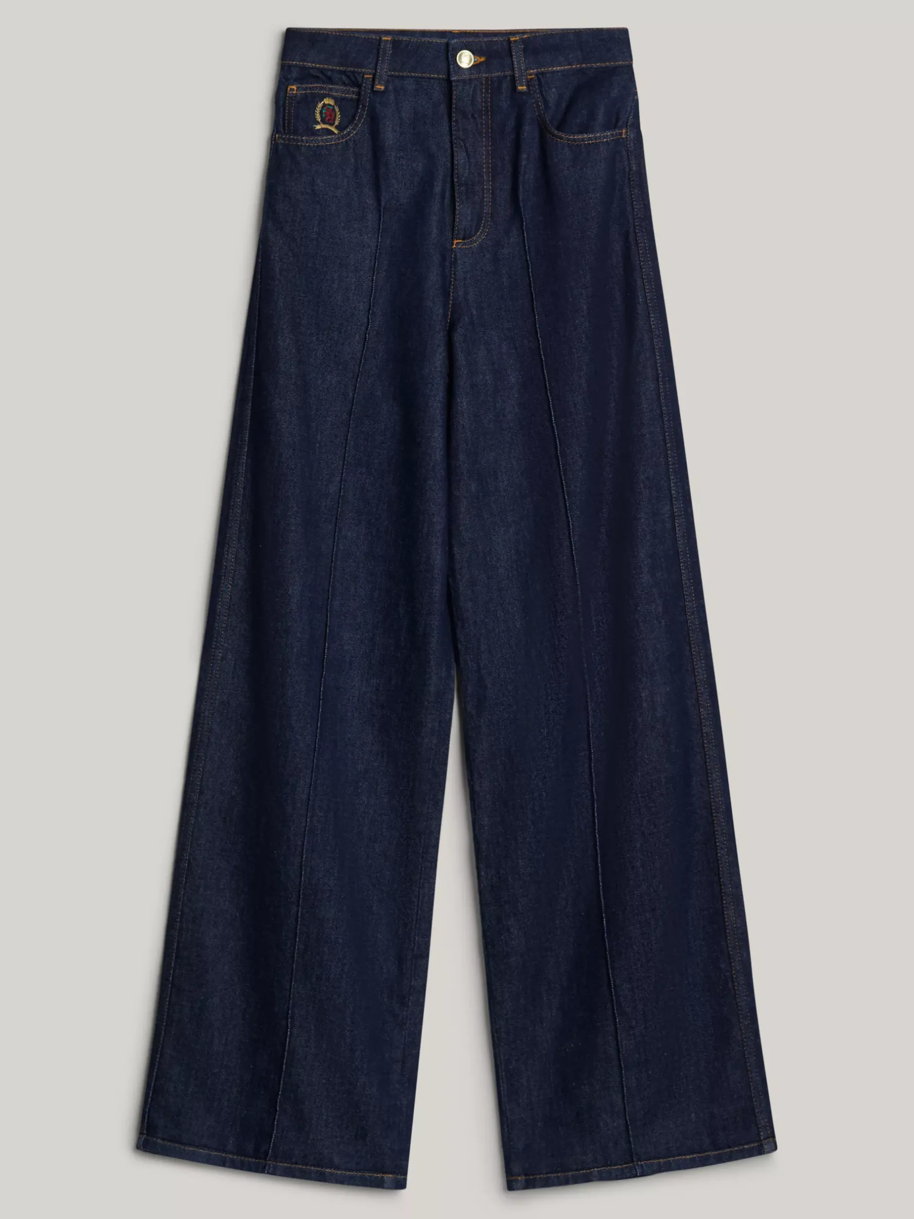 Jeansy*Tommy Hilfiger Jeansy Z Szeroką Nogawką I Wypukłymi Szwami INDIGO DENIM