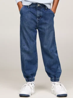 Jeansy*Tommy Hilfiger Jeansy Z Szerokimi Nogawkami Z Mankietami DARKUSEDLYOCELL