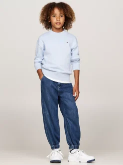 Jeansy*Tommy Hilfiger Jeansy Z Szerokimi Nogawkami Z Mankietami DARKUSEDLYOCELL