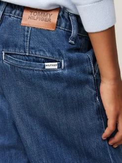 Jeansy*Tommy Hilfiger Jeansy Z Szerokimi Nogawkami Z Mankietami DARKUSEDLYOCELL