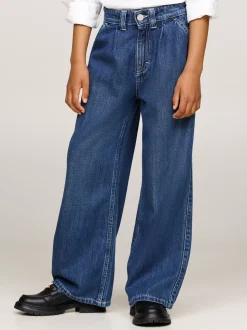 Jeansy*Tommy Hilfiger Jeansy Z Szerokimi Nogawkami I Zaszewkami DARKUSEDLYOCELL