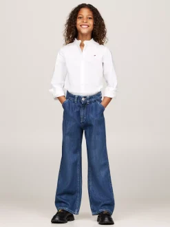 Jeansy*Tommy Hilfiger Jeansy Z Szerokimi Nogawkami I Zaszewkami DARKUSEDLYOCELL