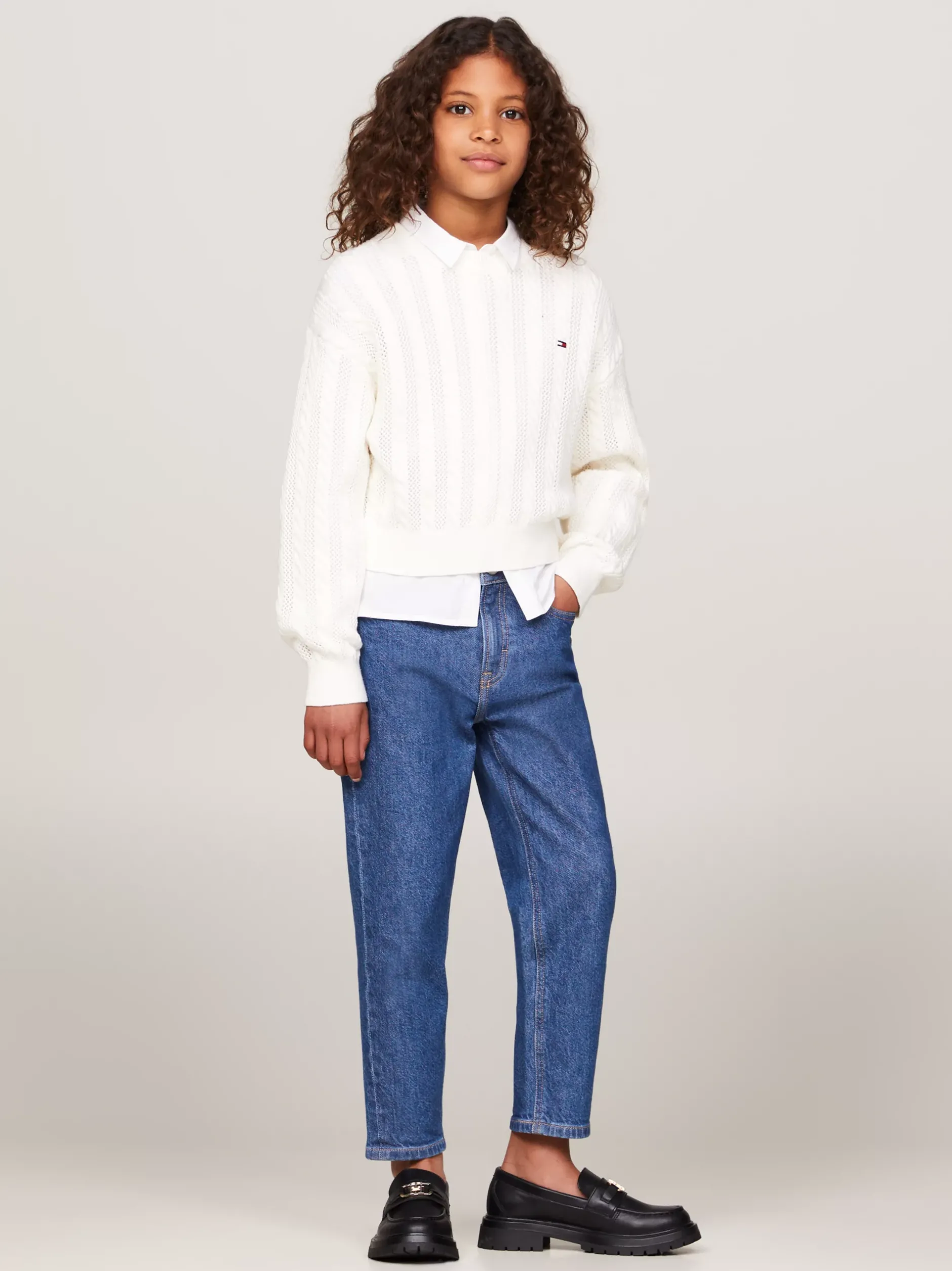 Jeansy*Tommy Hilfiger Jeansy Z Wysokim Stanem I Efektem Sprania DKSALTPEPPER