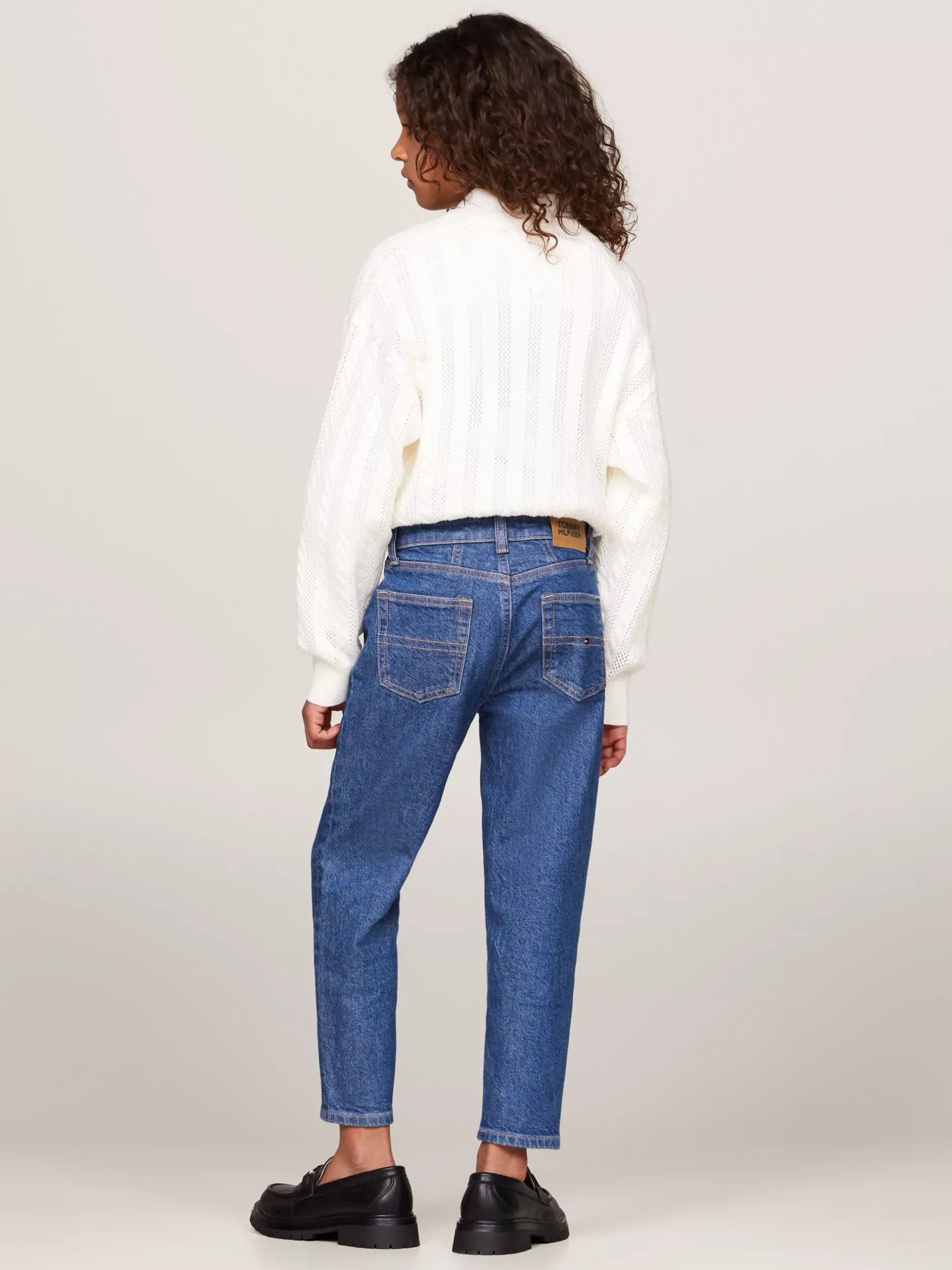 Jeansy*Tommy Hilfiger Jeansy Z Wysokim Stanem I Efektem Sprania DKSALTPEPPER