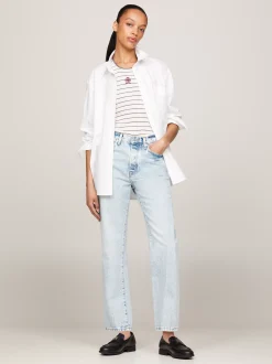 Jeansy*Tommy Hilfiger Jeansy Z Wysokim Stanem I Skręcanymi Szwami LEV