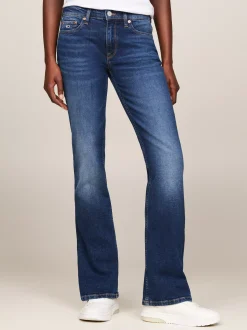 Jeansy*Tommy Hilfiger Jeansy Ze średnim Stanem I Wiskerami DENIM DARK
